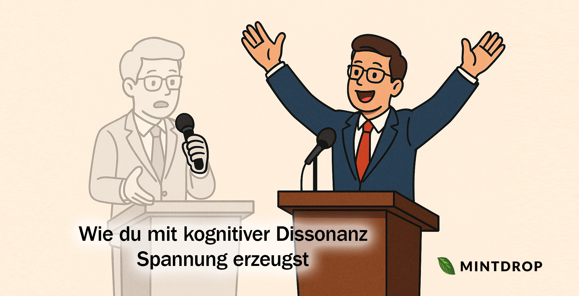 Reden, die hängen bleiben: Wie du mit kognitiver Dissonanz Spannung erzeugst