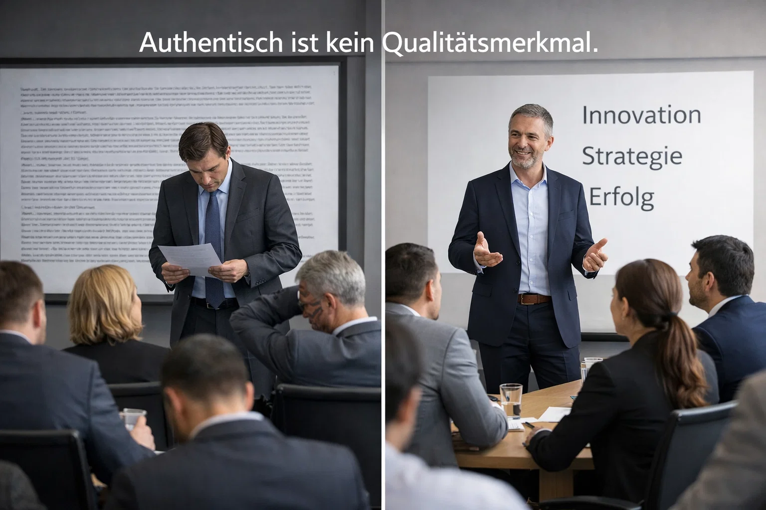 Authentisch sein? Der schlechteste Rhetorik-Rat überhaupt