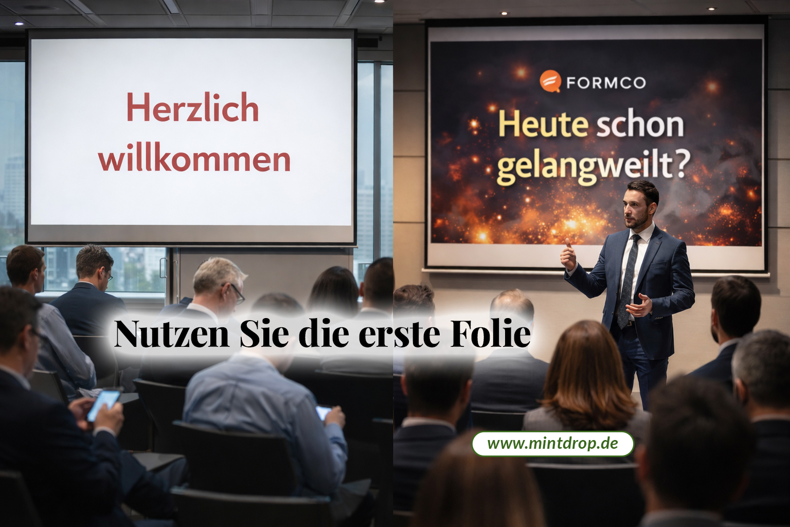 Begrüßungsfolien ruinieren Ihren Einstieg